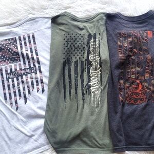 Kids Short Sleeve Bundle- 3 Shirts Sz M